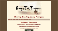 Desktop Screenshot of happytailpekes.com